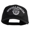Special Forces Patched Solid Cotton Twill Pro Style Cap - Black OSFM