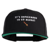 It’s Dangerous to Go Alone Embroidered Wool Blend Cap - Black OSFM
