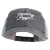 Reading Magic Embroidered Pigment Dyed Twill Trucker Cap - Black Grey OSFM