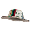 Hand Made Rasta Hemp Multi Pattern Floppy Bucket Hat - Multi OSFM