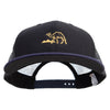 Ancient Egypt Label Embroidered Big Size Premium Flat Bill Trucker Cap - Navy-Black XL-3XL
