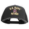 US Navy Retired Embroidered Flexfit Mesh Trucker Cap