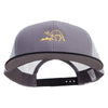 Ancient Egypt Label Embroidered Big Size Premium Flat Bill Trucker Cap
