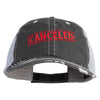 Canceled Stamp Embroidered Low Profile Special Cotton Mesh Cap - Black OSFM