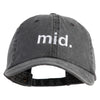 Mid Phrase Embroidered Pigment Dyed Wash Caps - Grey OSFM
