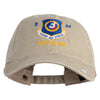 3 AF Third Air Force Veteran Embroidered Washed Solid Pigment Dyed Cotton Twill Brass Buckle Cap - Khaki OSFM