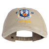 9 AF Ninth Air Force Veteran Embroidered Washed Solid Pigment Dyed Cotton Twill Brass Buckle Cap - Khaki OSFM