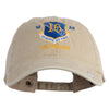 16 AF Sixteenth Air Force Veteran Embroidered Washed Solid Pigment Dyed Cotton Twill Brass Buckle Cap - Khaki OSFM