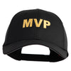 MVP Letters Embroidered 6 Panel Baseball Cap - Black OSFM