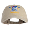 19 AF Nineteenth Air Force Veteran Embroidered Washed Solid Pigment Dyed Cotton Twill Brass Buckle Cap - Khaki OSFM