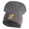 Do What You Love Embroidered Big Size Cotton Short Beanie - Grey XL-3XL