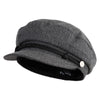 Greek Fisherman Polyester Newsboy Cap - Charcoal OSFM