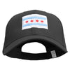 Chicago Flay Embroidered New Big Size High Profile Twill Cap - Black XL-3XL