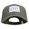 Chicago Flay Embroidered New Big Size High Profile Twill Cap - Grey XL-3XL