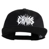 Chaos Wordmark Embroidered Cotton Flat Bill Cap - Black OSFM