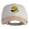 Golden Retriever Patched Suede Bill Washed Pigment Dyed Cap - Beige Tan OSFM
