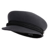 Greek Fisherman Wool Newsboy Cap - Charcoal OSFM