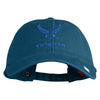 US Air Force Wing with Veteran Embroidered Pigment Dyed Cap - Navy OSFM