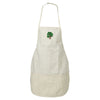 Oak Embroidered Solid Chef's Apron - Natural OSFM