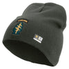 Licensed 1st Special Forces Command Embroidered 8 Inch Knitted Short Beanie - Dk-Grey OSFM