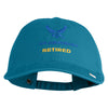 US Air Force Retired with Wing Embroidered Pigment Dyed Cap - Sky Blue OSFM