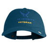 US Air Force Veteran with Wing Embroidered Pigment Dyed Cap - Navy OSFM