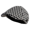Houndstooth Duckbill Ivy Cap - Black-White OSFM