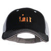 Sunny Grand Canyon Embroidered Big Size Garment Washed Cotton Twill Mesh Cap - Black-Grey XL-3XL