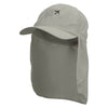 Airplane Line Path Embroidered Flap Hats - Grey OSFM