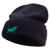 Katydid Logo Embroidered Big Size Acrylic Long Beanie - Black XL-3XL