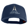 US Space Force with Delta Embroidered Solid Cotton Mesh Cap - Navy OSFM