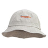 Blimp Illustration Embroidered Big Size Washed Bucket Hat - Beige XL-2XL