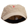 Red Crane Logo Embroidered Big Size Fitted Ripstop Cotton Military Army Cap - Khaki XL-2XL