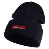 Memphis Guitars Embroidered 12 Inch Solid Knit Cuff Long Beanie Made in USA - Navy OSFM