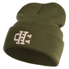 Jersey Crafton Hills Embroidered 12 inch Acrylic Blank Cuff Long Beanie - Olive OSFM