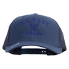 Licensed Eagle Navy Veteran Embroidered Retro Trucker Cap - Navy OSFM