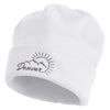 Sunny Denver Embroidered Big Size Reversible Micro Fleece Cap - White XL-3XL