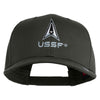 USSF with Delta Embroidered Solid Cotton Twill Pro Style Cap - Charcoal OSFM