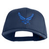 US Air Force Wing Embroidered Solid Cotton Twill Pro Cap - Navy OSFM