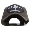 US Navy Corpsman Patched Cap Big Size Structured Solid Poly Cotton Twill High Profile Pro Style Cap - Olive XL-3XL