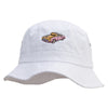Old School Pink Car Embroidered Big Size Washed Hat - White XL-2XL