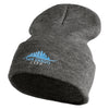 San Diego City Skyline Embroidered 12 Inch Long Knitted Beanie - Black-Marled OSFM