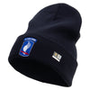 Licensed 173rd Airborne Brigade Combat Team Embroidered 12 Inch Long Knitted Beanie - Navy OSFM