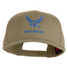 US Air Force Wing with Retired Embroidered Solid Cotton Cap - Khaki OSFM