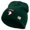 Licensed 101st Airborne Division Embroidered 8 Inch Knitted Short Beanie - Dk-Green OSFM