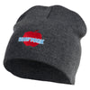 Big Apple New York Embroidered 8 inch Acrylic Short Blank Beanie - Dark Grey OSFM