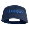 US Air Force Blue Letter Embroidered Solid Cotton Twill Cap - Navy OSFM