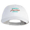 Someone in Arizona Loves Me Embroidered Low Profile Pet Spun Washed Cap - White OSFM