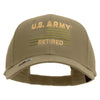 Licensed U.S. Army Retired Flag Embroiderd Low Profile Cap - Khaki OSFM