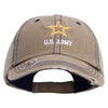 Licensed Star US Army Embroidered Low Profile Special Cotton Mesh Cap - Khaki OSFM